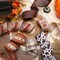 Fall Burlap Plaid Ribbon Wired 2 1/2" x 6 Yards 6 Rolls, Harvest Farm Ribbon for Autumn Wreath Thanksgiving Christmas Farm Gift Wrapping Home Decor